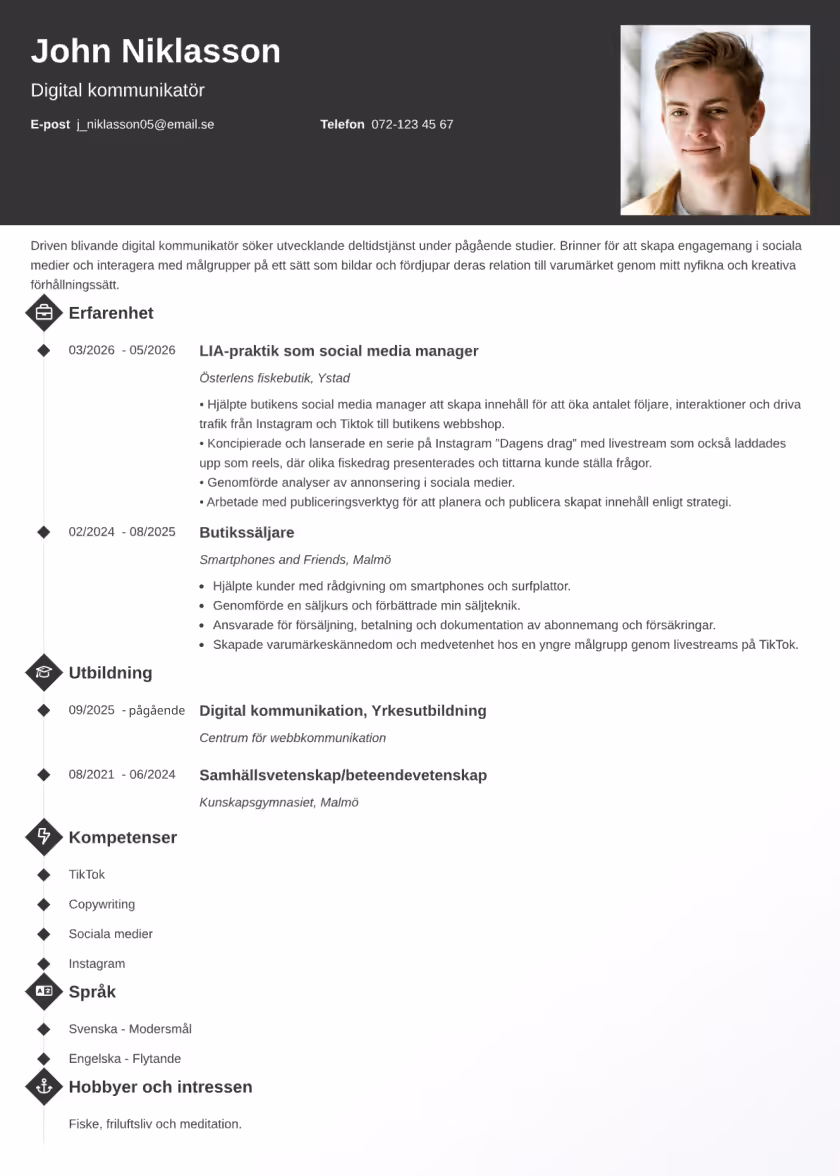 Diamond Exempel CV