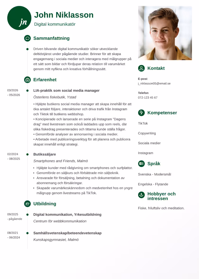 Primo Exempel CV